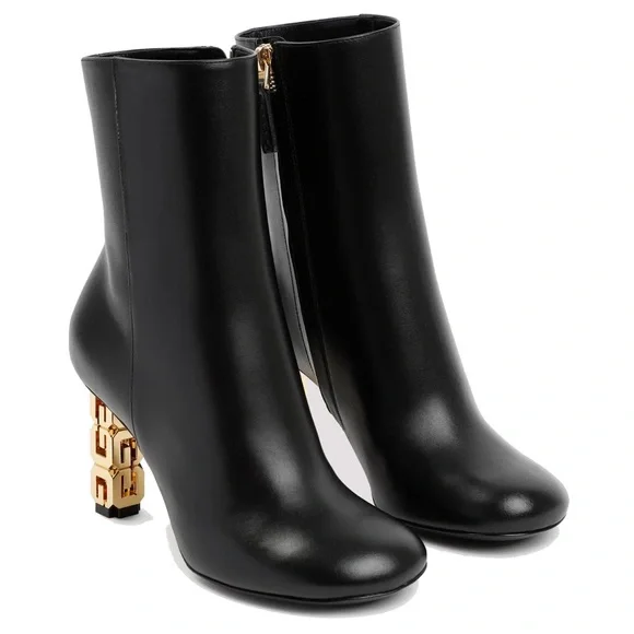 Givenchy G Cube Ankle Boots Black Leather - Picture 2 of 5